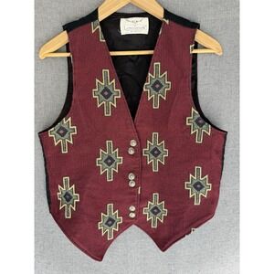 Longhorn Niver Western Wear VTG Medium? Cowboy Rodeo Southwest‎ Vest USA